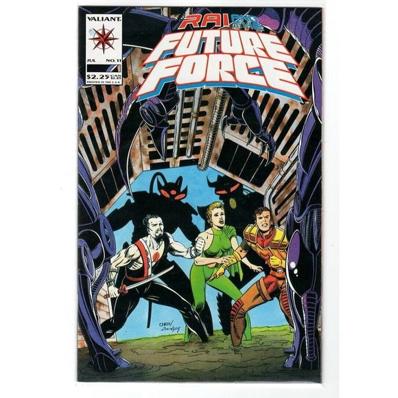 Comic Book Valiant July #11 U.S.A Printed Rai And The Future Force Vintage - Picture 1 of 10